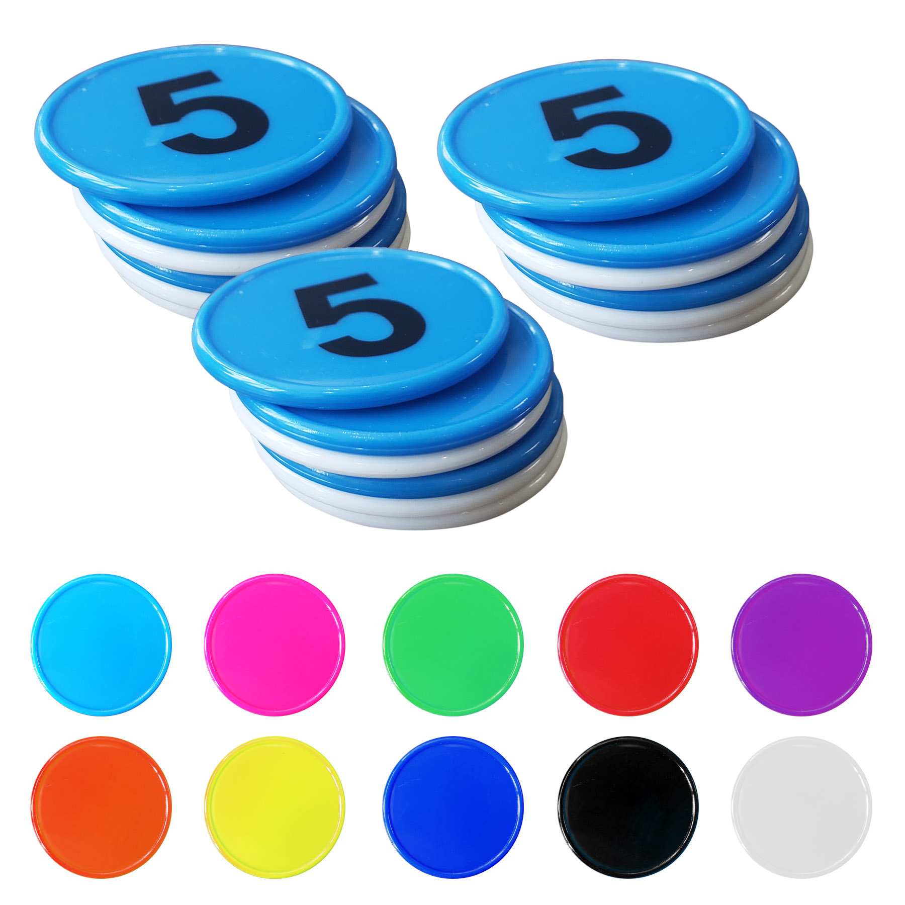 FlyFlyPromos - Round Plastic Tokens Image 1 - Promotional Product